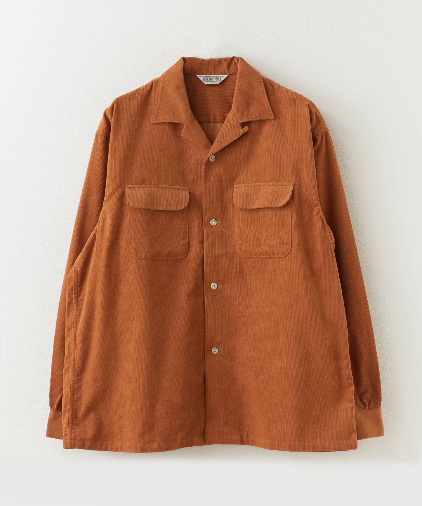 【予約】FIVE BROTHER / CORDUROY ONE-OP SHIRTS オープンカラーシャツ
