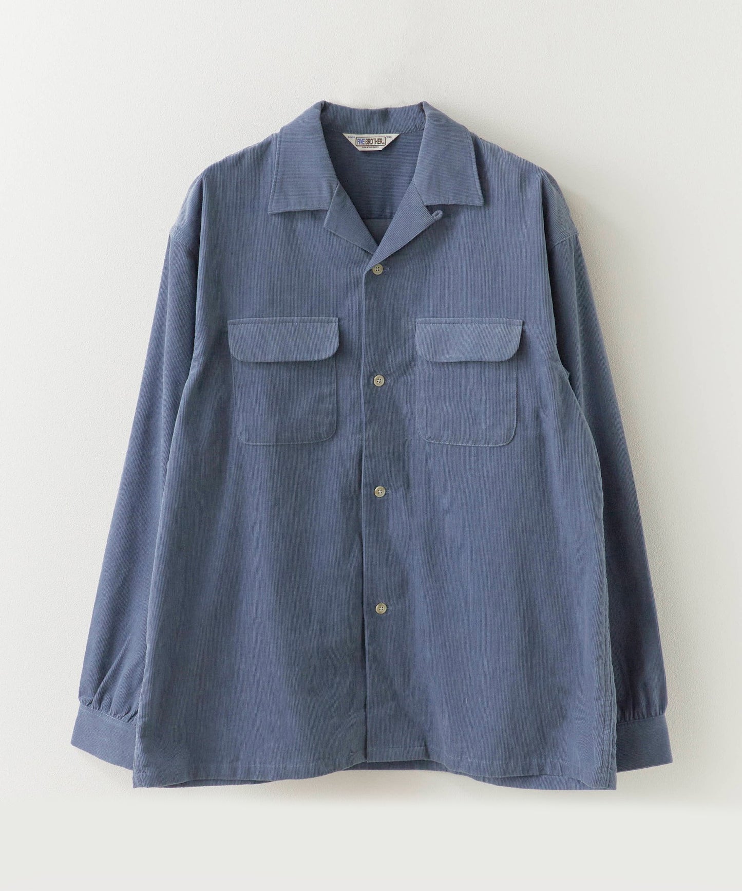 【予約】FIVE BROTHER / CORDUROY ONE-OP SHIRTS オープンカラーシャツ