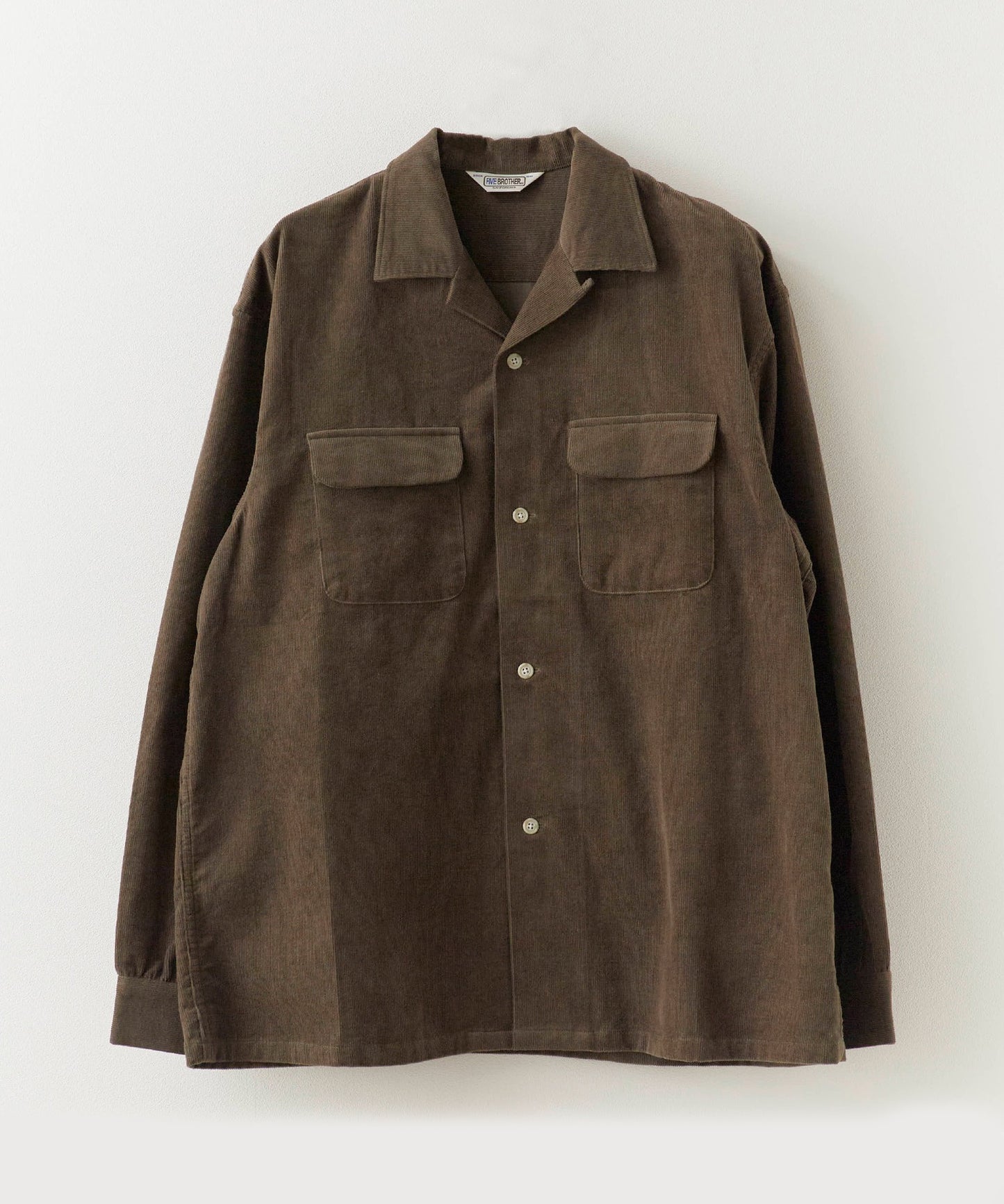 【予約】FIVE BROTHER / CORDUROY ONE-OP SHIRTS オープンカラーシャツ