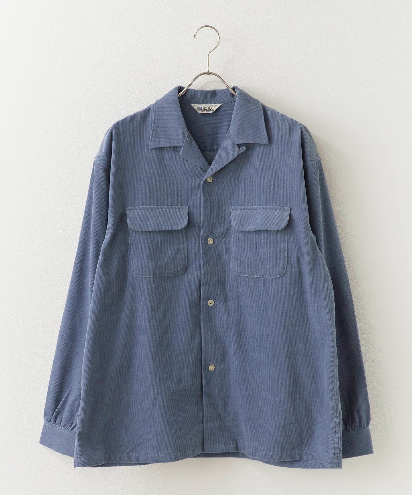 【予約】FIVE BROTHER / CORDUROY ONE-OP SHIRTS オープンカラーシャツ