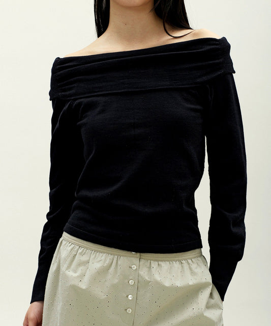 anggae/アンゲ OFF SHOULDER PULLOVER オフショルダー