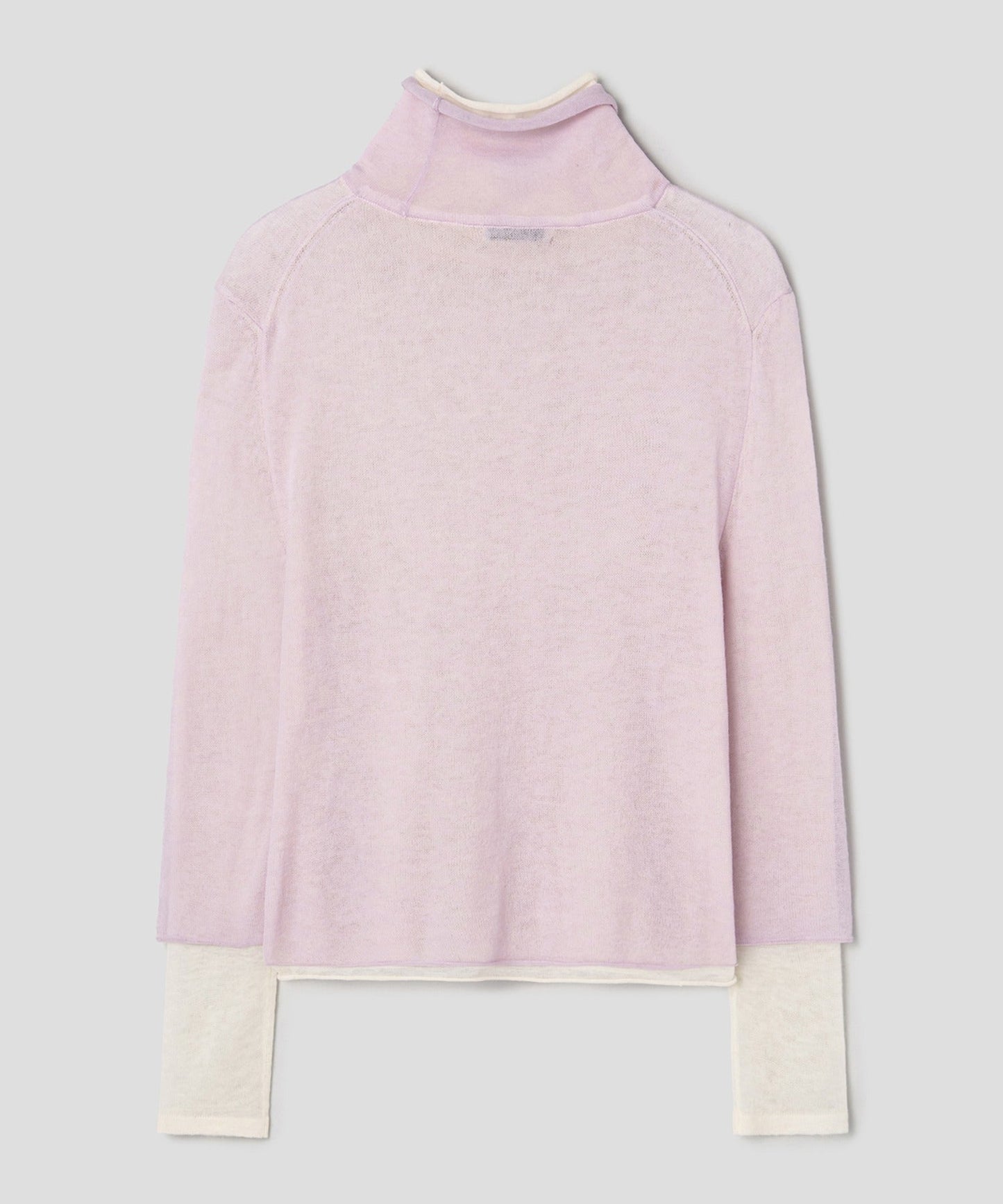 anggae/アンゲ LAYERED TWO TONE TURTLENECK タートルネックトップス