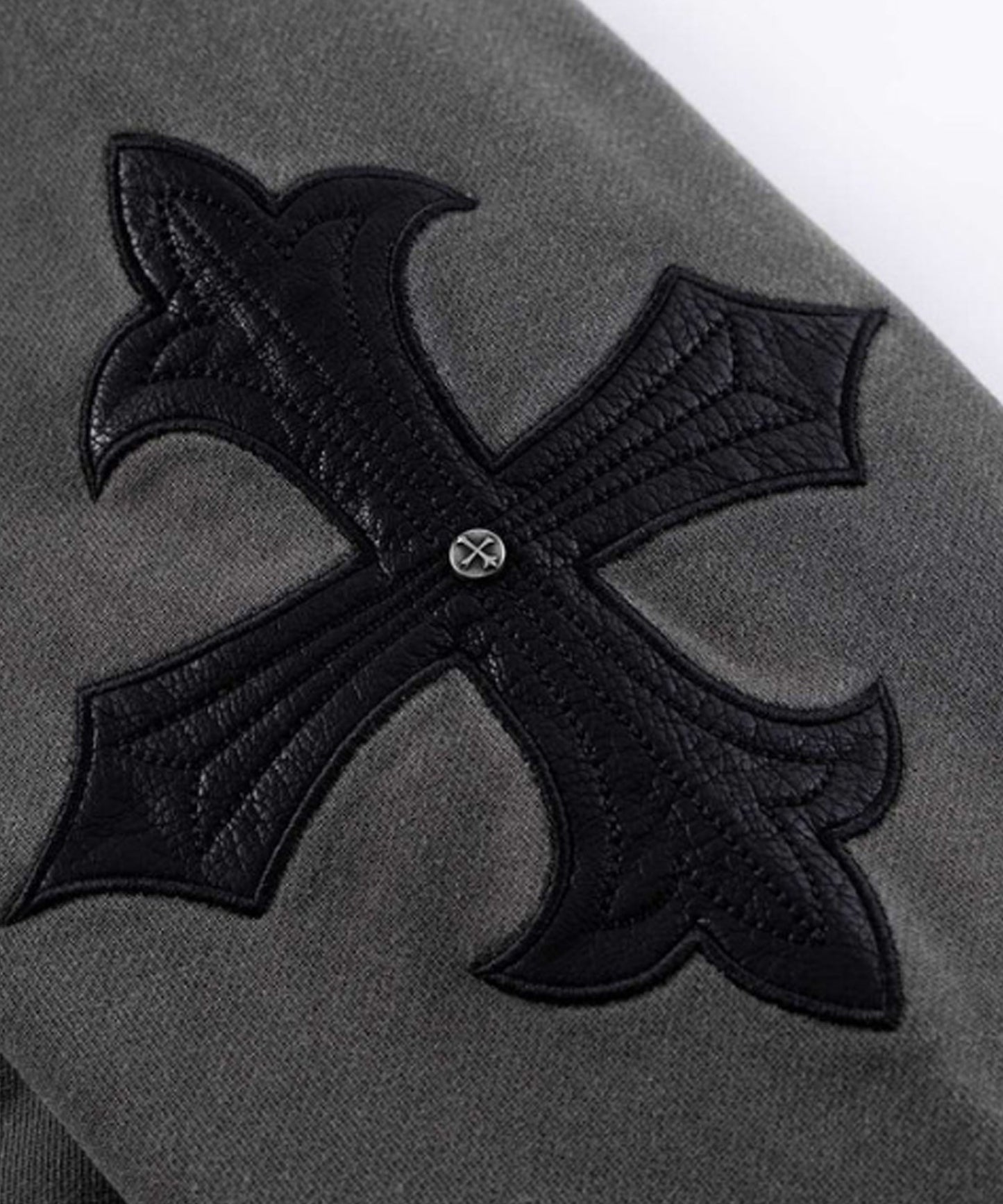 SUPPLIER/サプライヤー Fleur Leather Patch hoodie