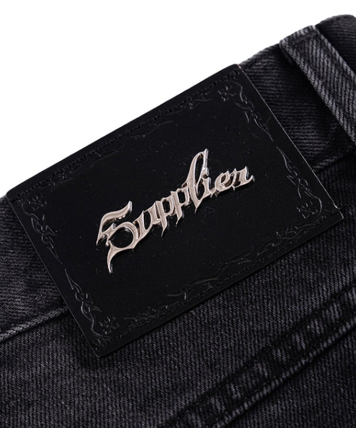 SUPPLIER / Vintage Wash Tribal Double Knee Baggy Jeans