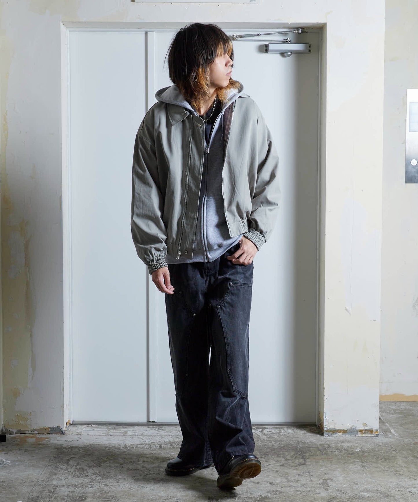 SUPPLIER / Vintage Wash Tribal Double Knee Baggy Jeans
