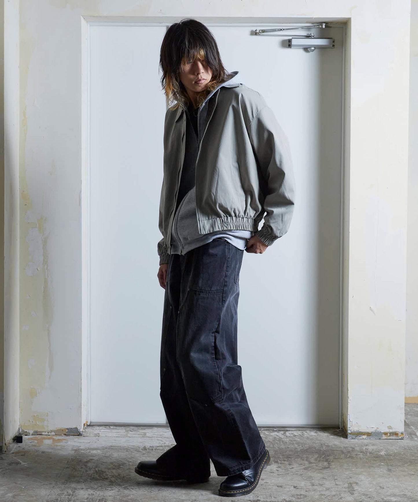 SUPPLIER / Vintage Wash Tribal Double Knee Baggy Jeans