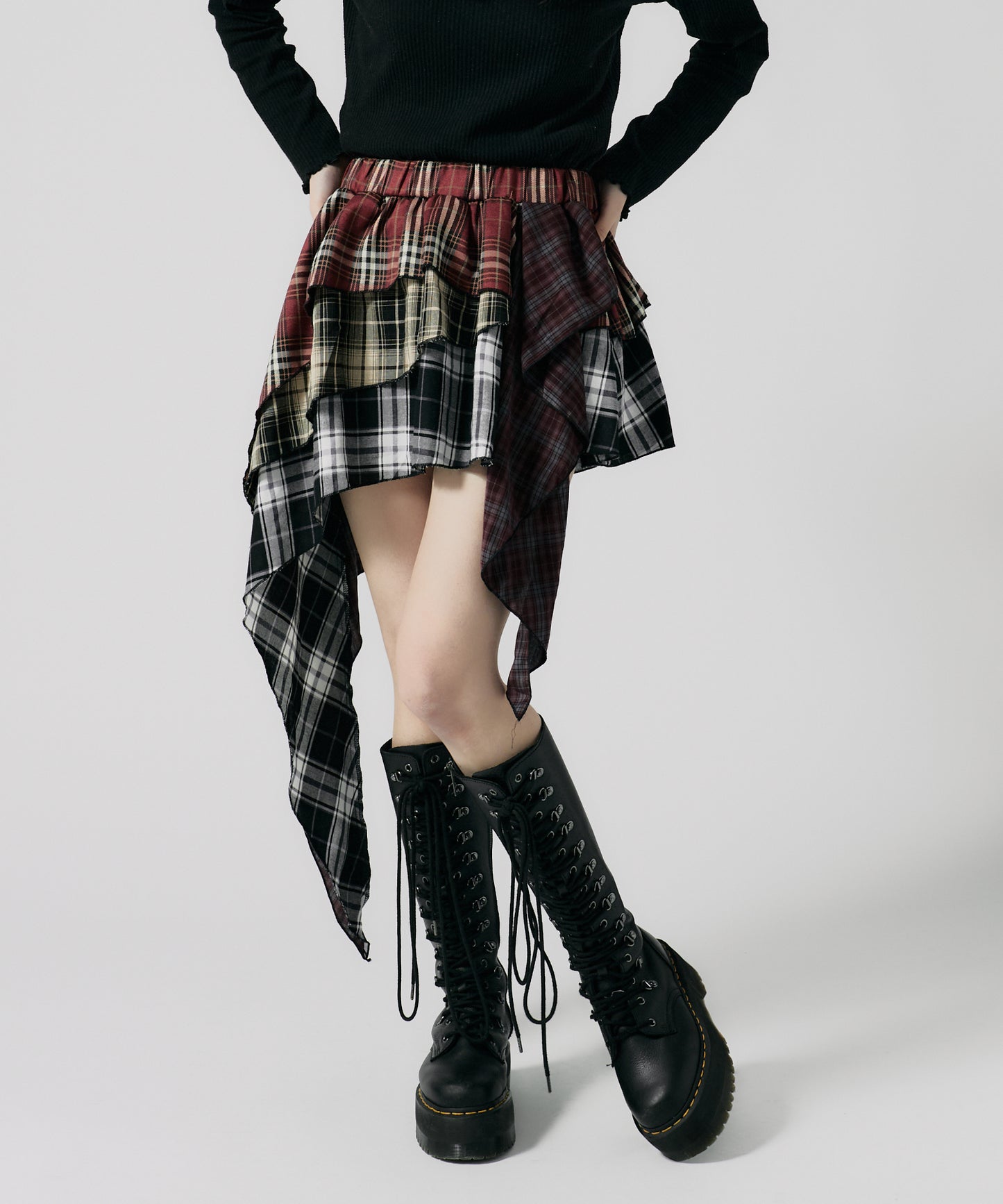 Chick / Check Layered Skirt チェックレイヤードスカート