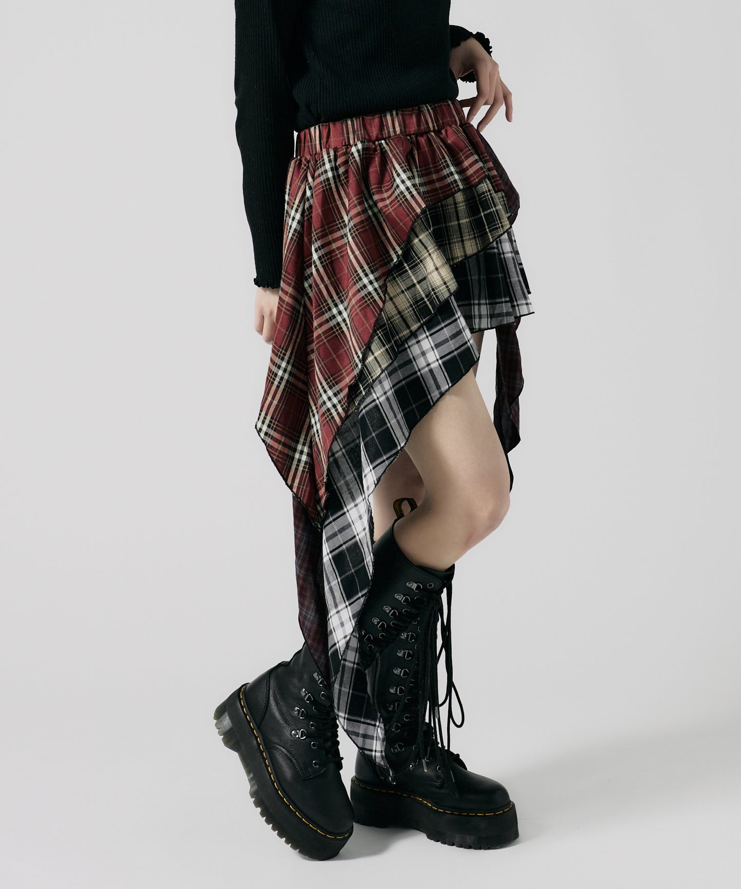Chick / Check Layered Skirt チェックレイヤードスカート
