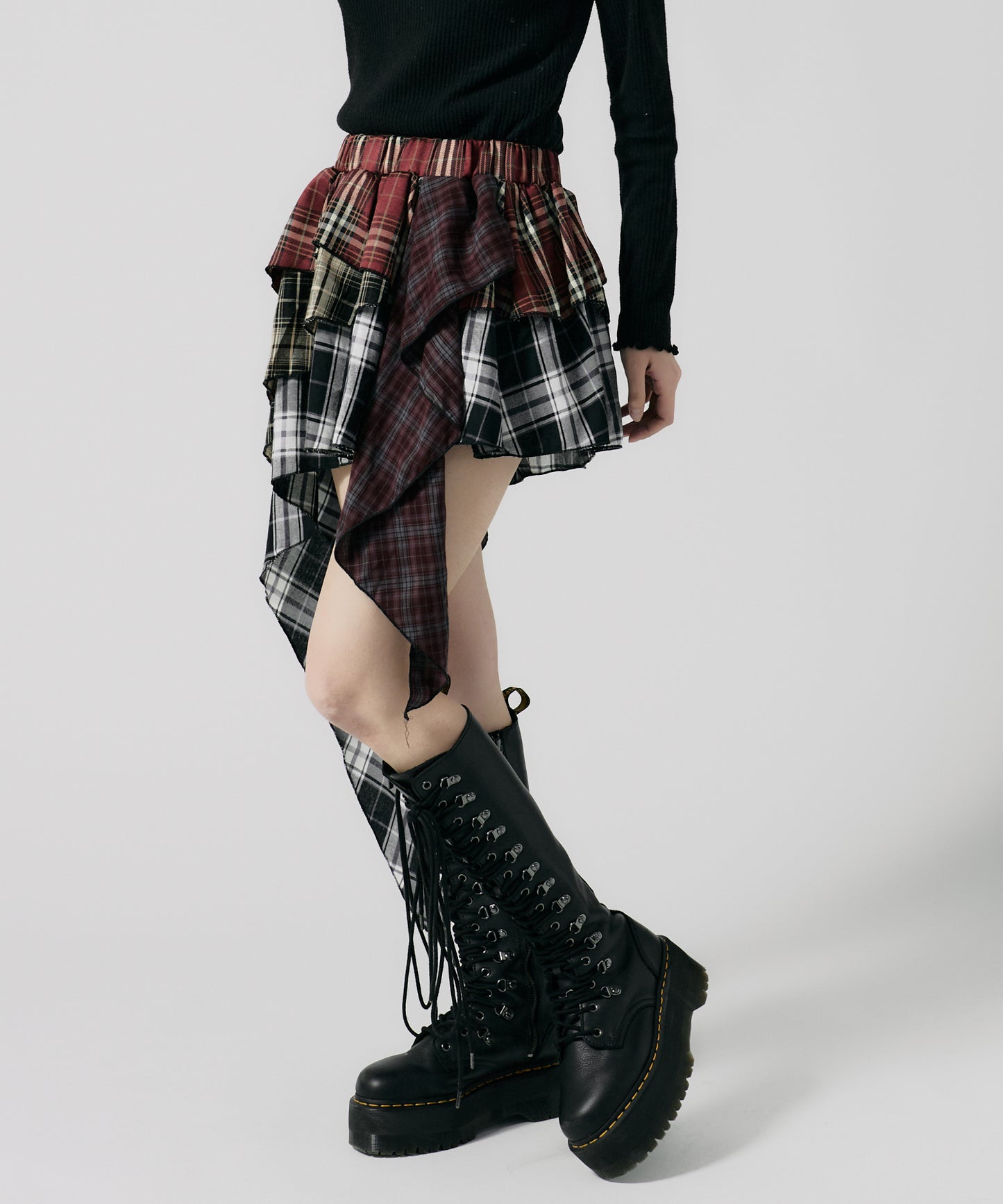 Chick / Check Layered Skirt チェックレイヤードスカート
