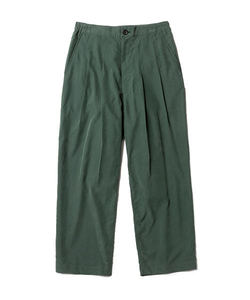 MR.OLIVE | T-R POWDER CLOTH - 2TACK WIDE EASY PANTS ツータックイージーワイドパンツ