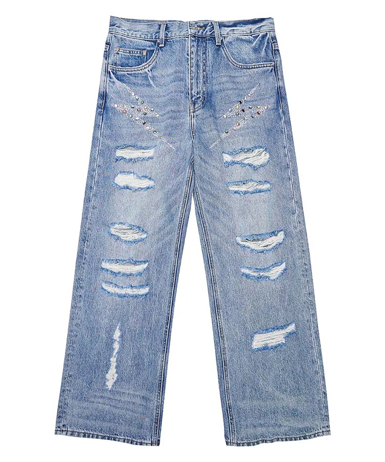 SUPPLIER/サプライヤー CRASHED RHINESTONE WIDE DENIM – ROOP TOKYO