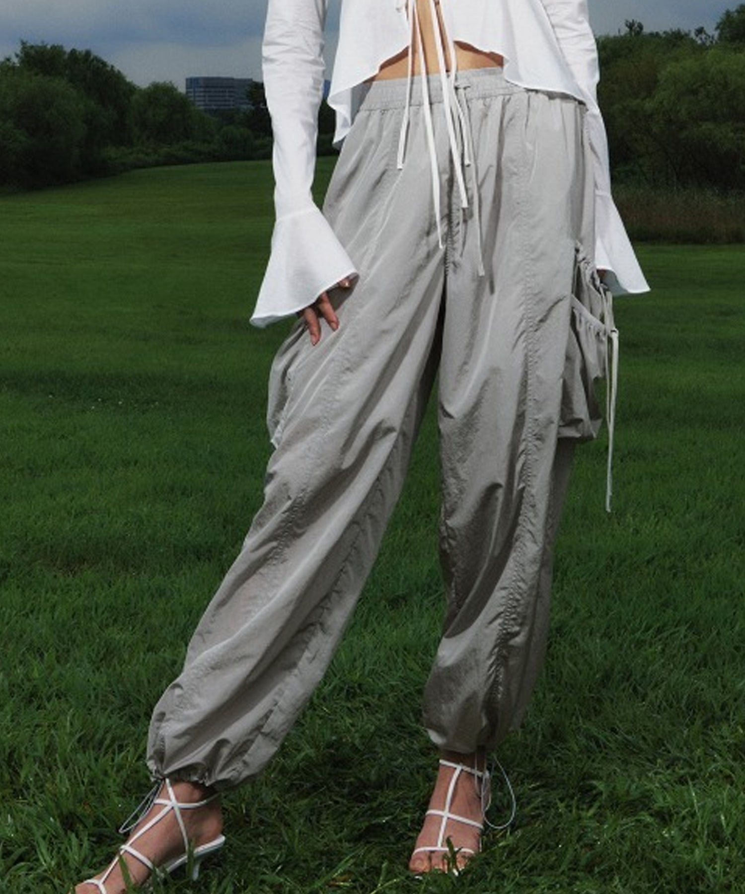 Kijun / Shirring Pocket Pants