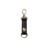 CALEE/キャリー SILVER STAR CONCHO LEATHER KEY RING