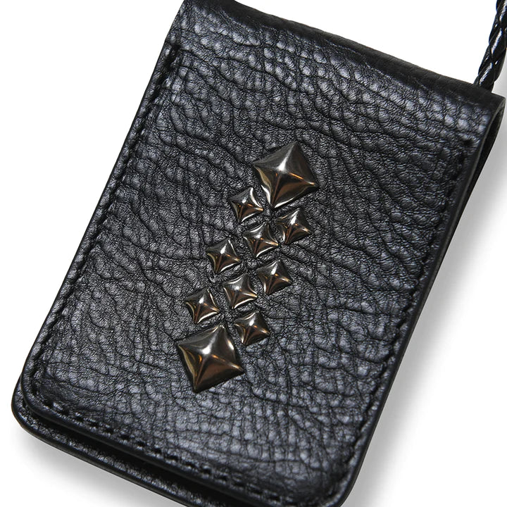 STUDS LEATHER NECK STRAP MULTI CASE