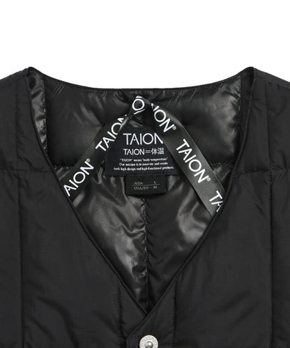 TAION / WORK V-NECK BUTTON DOWN VEST