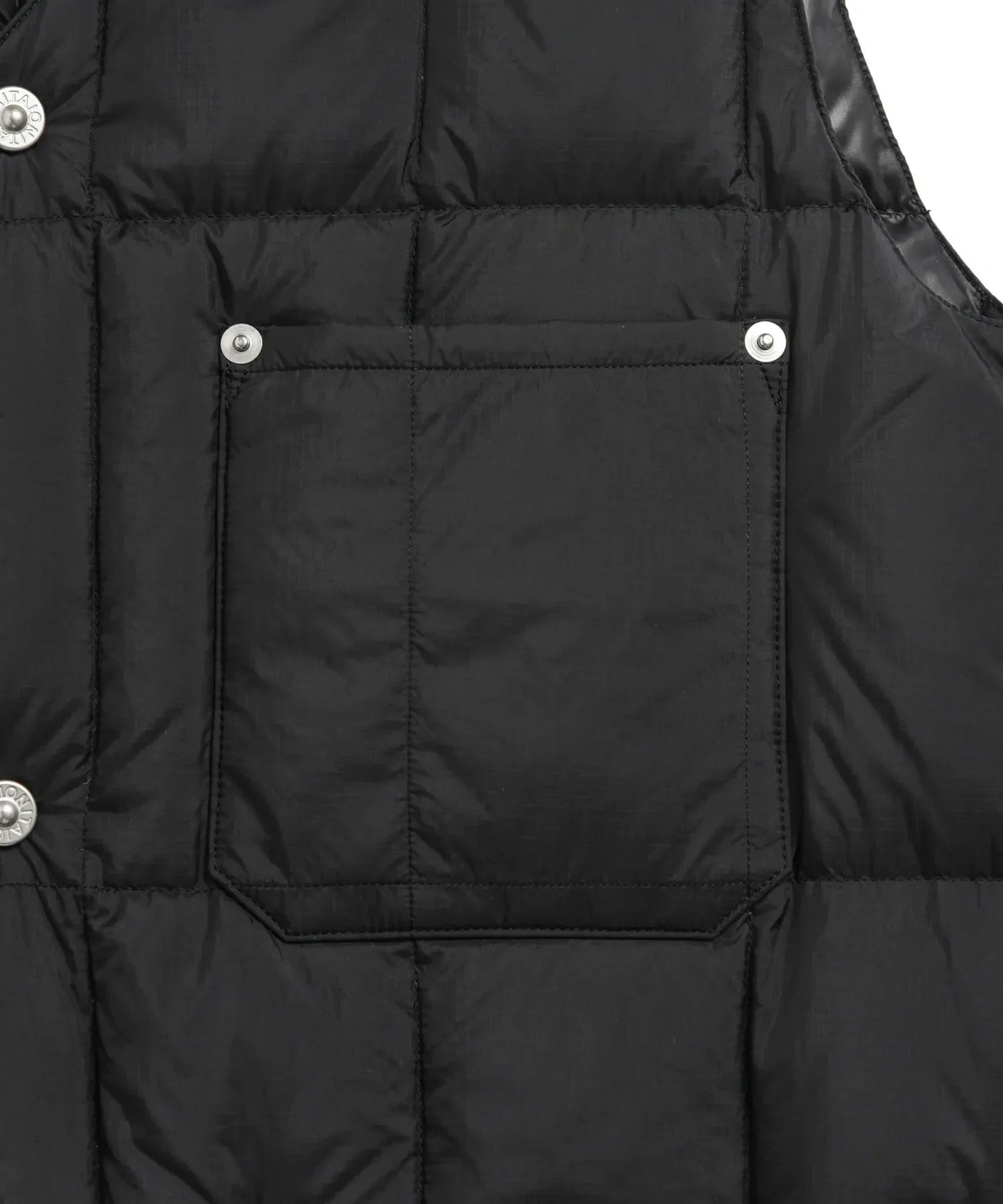 TAION / WORK V-NECK BUTTON DOWN VEST