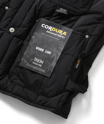 TAION / WORK V-NECK BUTTON DOWN VEST