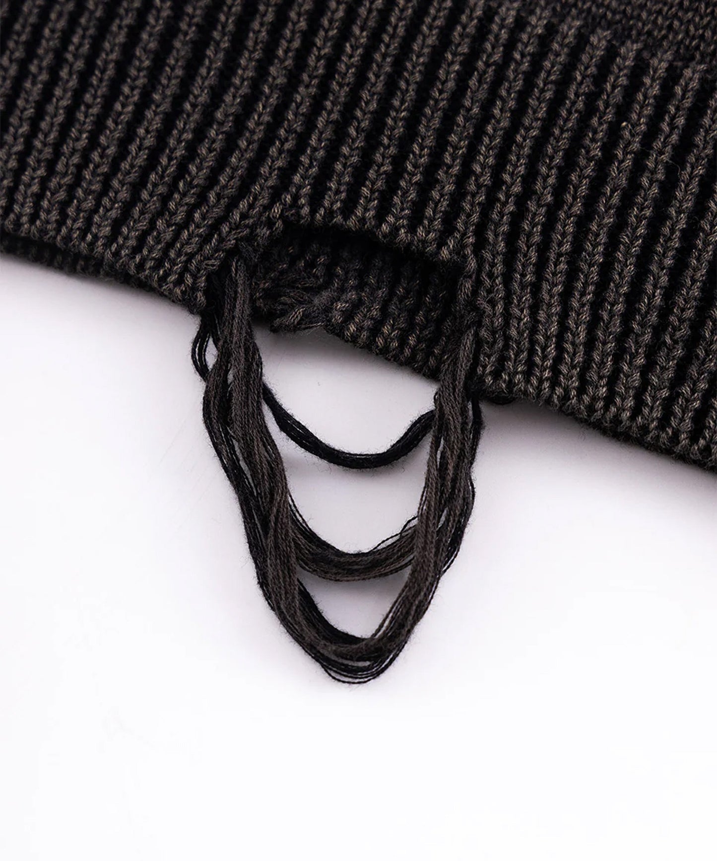 SUPPLIER / Dietressed Multiple Cross Leather patch Crew Knit