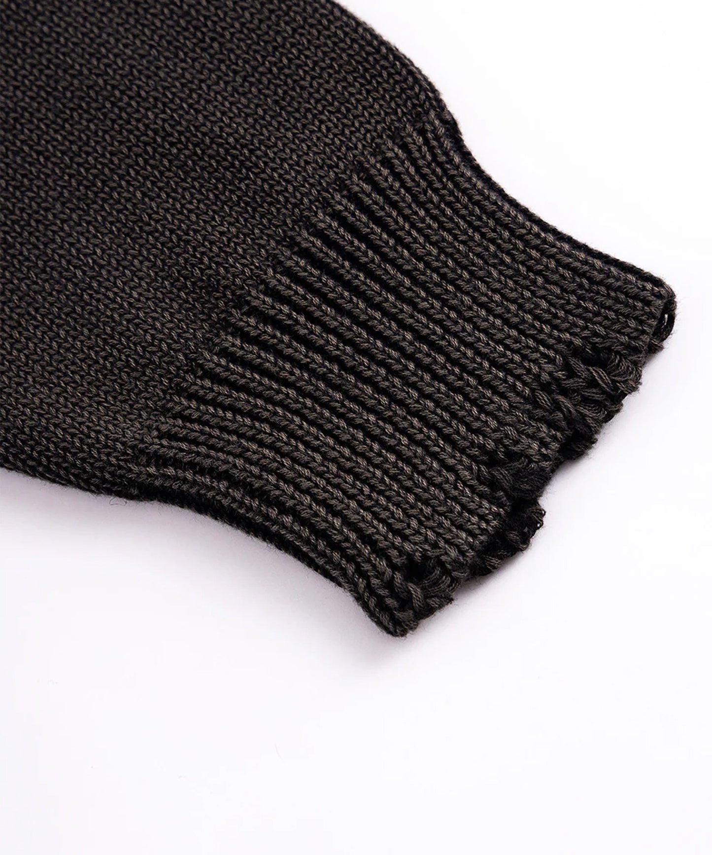 SUPPLIER / Dietressed Multiple Cross Leather patch Crew Knit