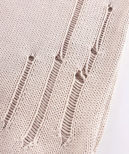 SUPPLIER / Dietressed Multiple Cross Leather patch Crew Knit