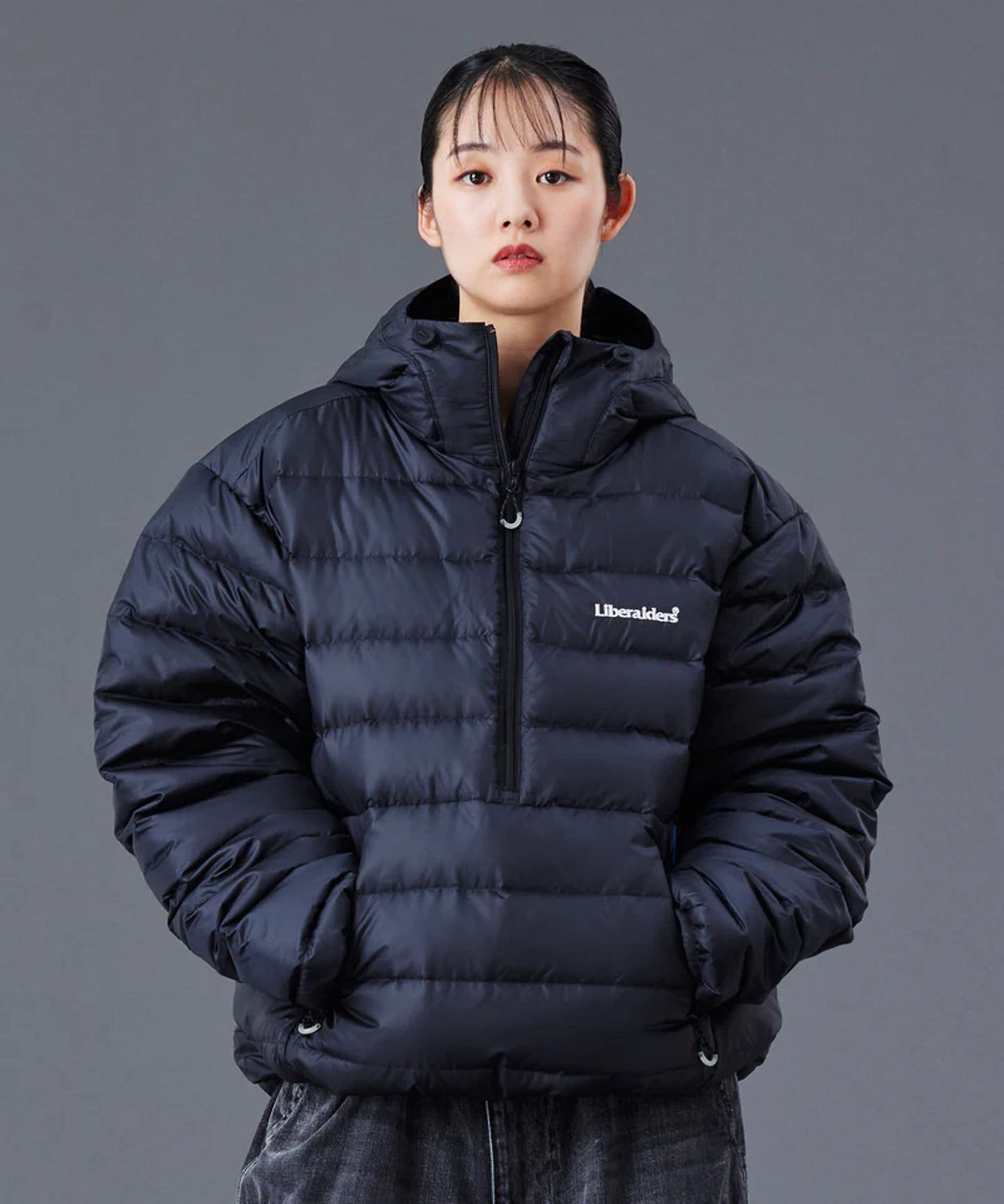 Liberaiders / DOWN HALF ZIP HOODIE