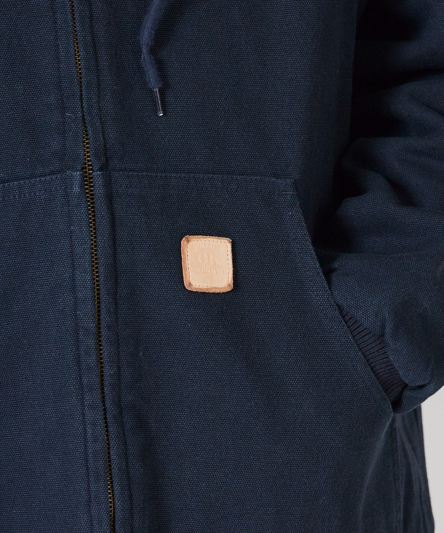 ALL RUNS / ダックコットン キルティングライナー フルジップフーデッドブルゾン