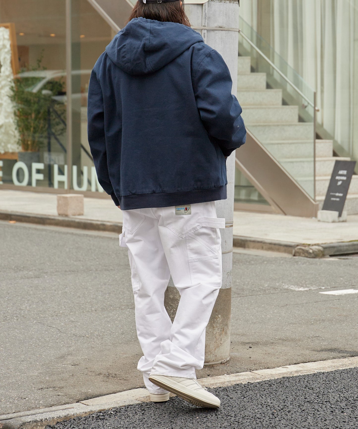 ALL RUNS / ダックコットン キルティングライナー フルジップフーデッドブルゾン