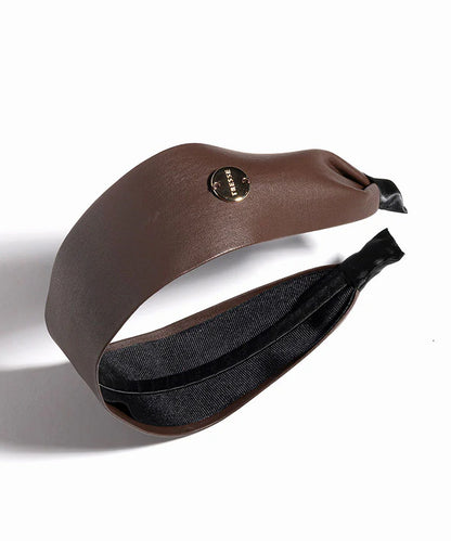 TRESSE / wide lether serre-tete