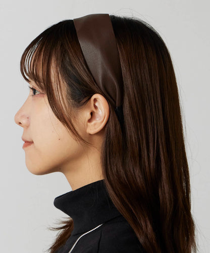 TRESSE / wide lether serre-tete