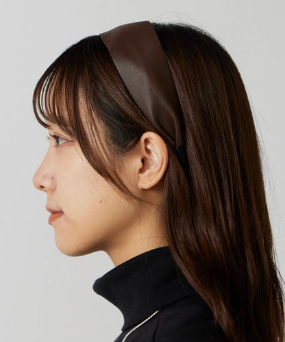TRESSE / wide lether serre-tete