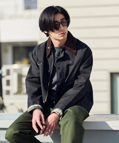 ALL RUNS / 襟コーデュロイ ピーチスキン ハンティングジャケット