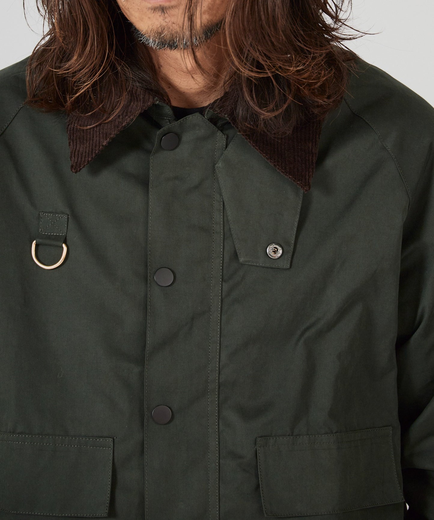 ALL RUNS / 襟コーデュロイ ピーチスキン ハンティングジャケット