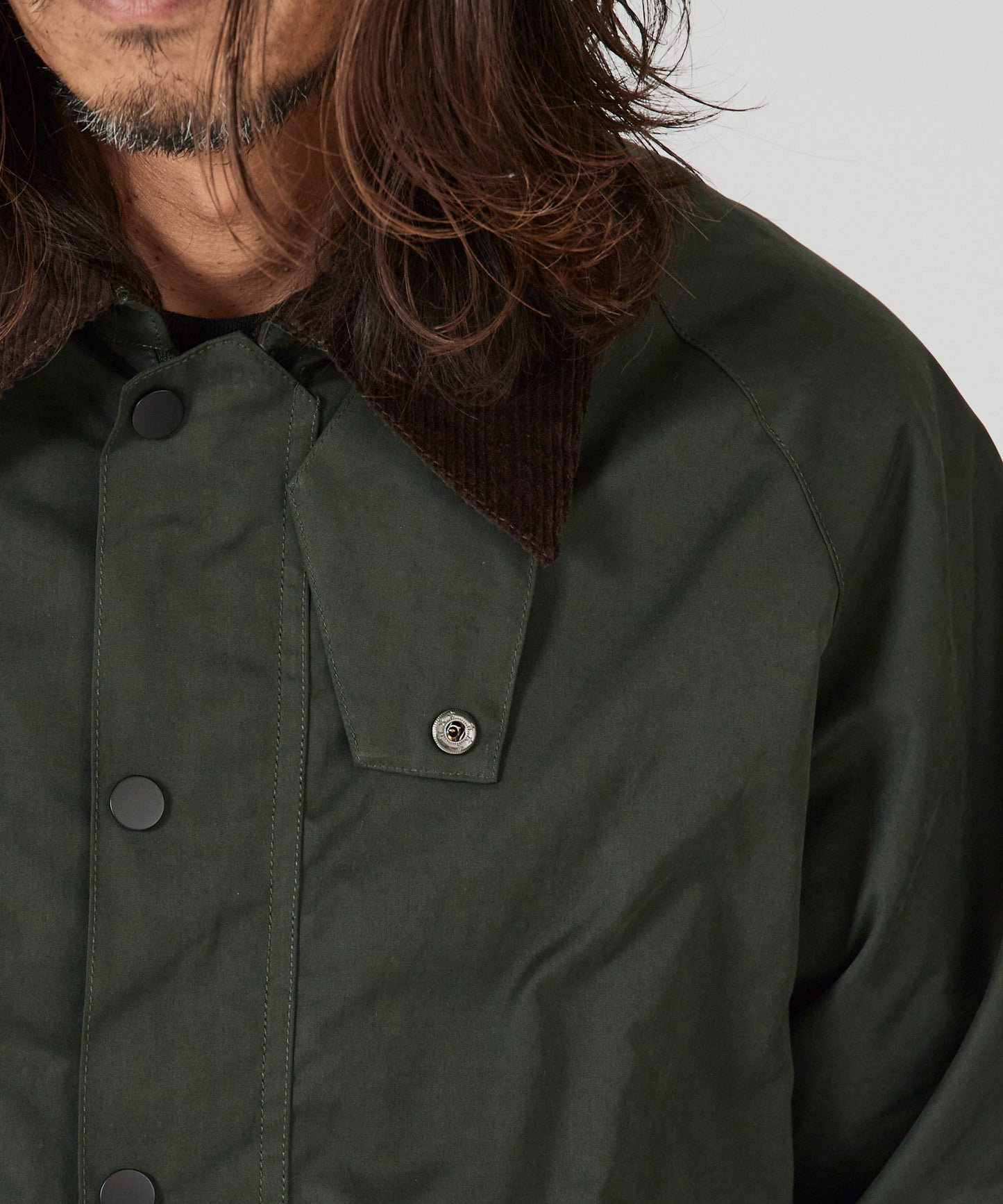 ALL RUNS / 襟コーデュロイ ピーチスキン ハンティングジャケット