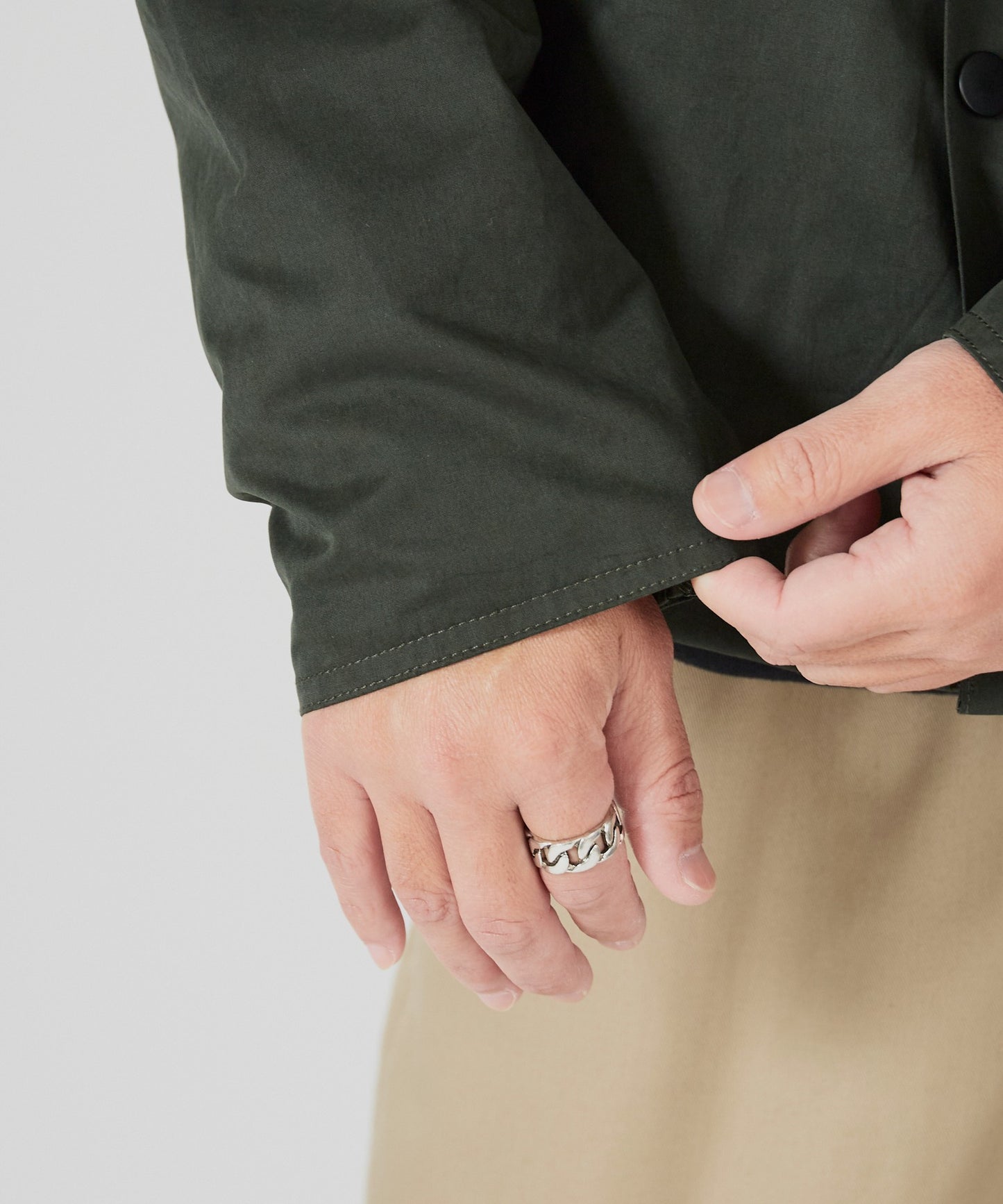 ALL RUNS / 襟コーデュロイ ピーチスキン ハンティングジャケット