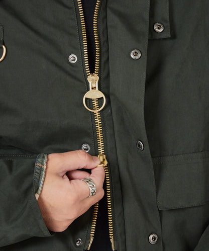 ALL RUNS / 襟コーデュロイ ピーチスキン ハンティングジャケット