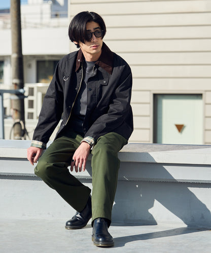 ALL RUNS / 襟コーデュロイ ピーチスキン ハンティングジャケット