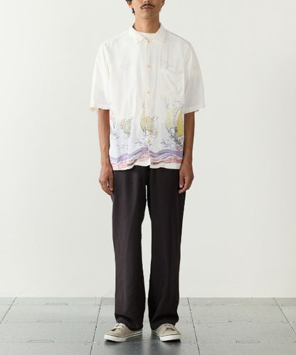 【4月旬下旬お届け】REMI RELIEF / レーヨンアロハシャツ(ヨット総柄)