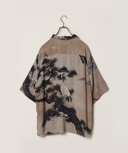 【4月旬下旬お届け】REMI RELIEF / 鶴柄アロハシャツ