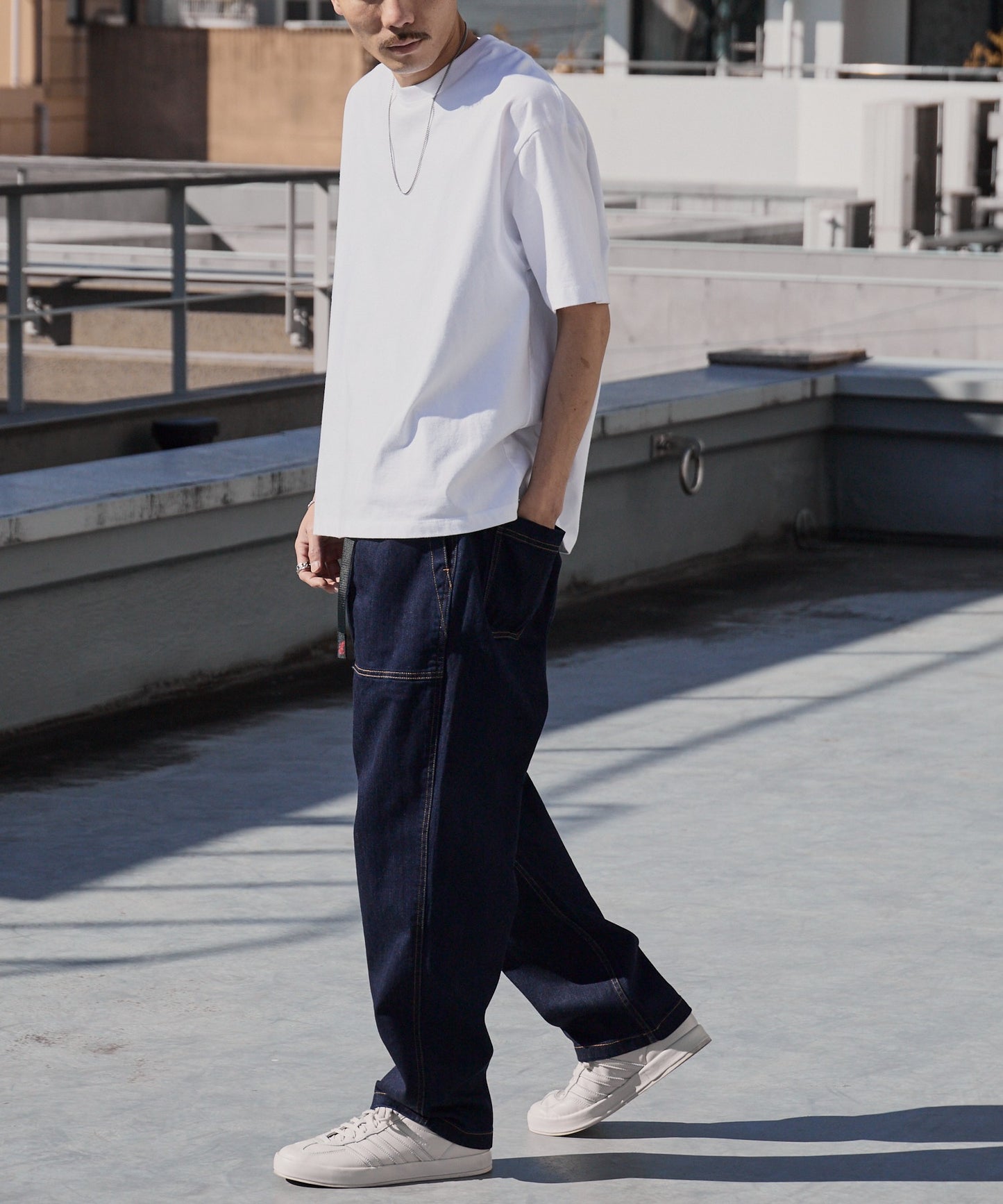 【2月中旬発送】Gramicci / STRETCH DENIM LOOSE TAPERED RIDGE PANT