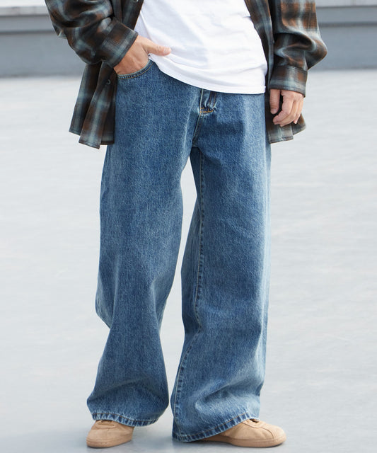 ALL RUNS / 5ポケット コットンワイドデニムパンツ