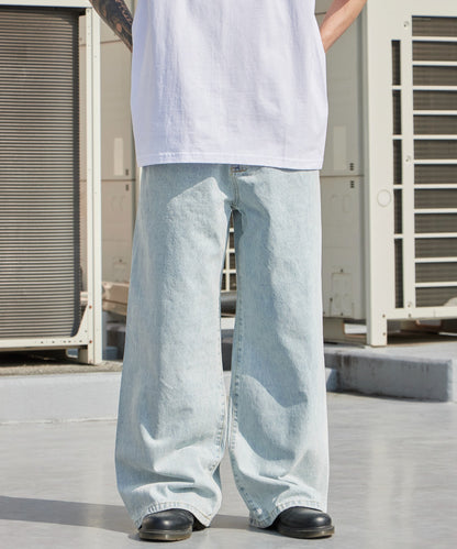 ALL RUNS / 5ポケット コットンワイドデニムパンツ