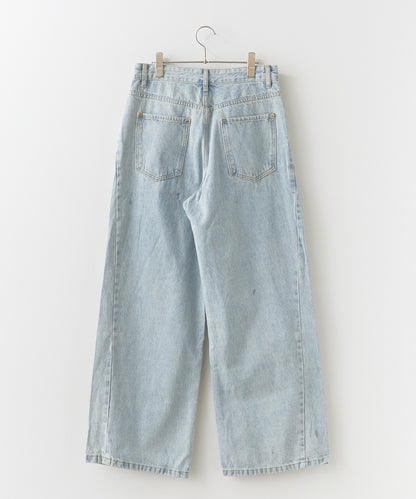 ALL RUNS / 5ポケット コットンワイドデニムパンツ