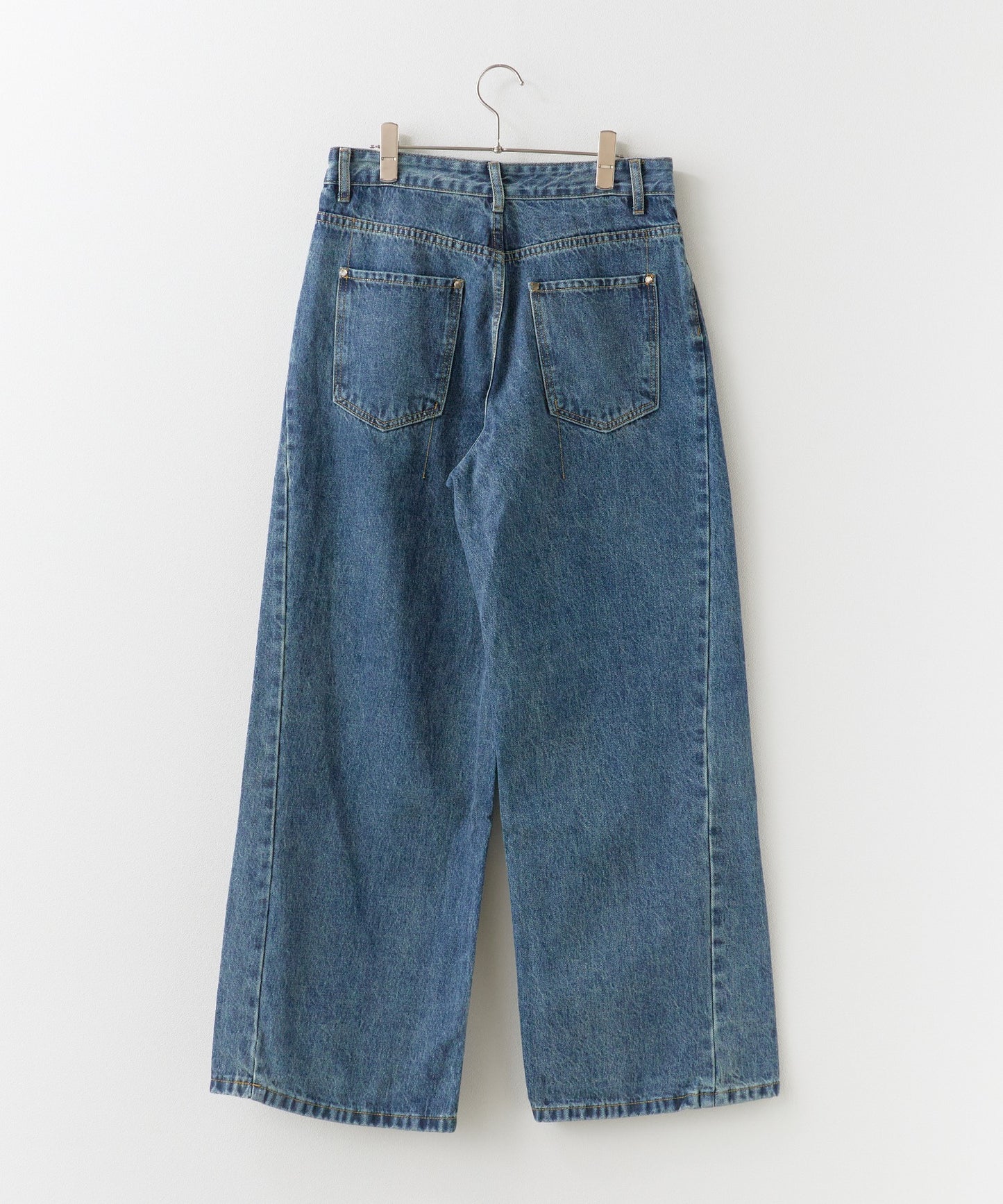 ALL RUNS / 5ポケット コットンワイドデニムパンツ