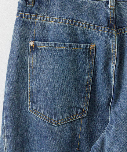 ALL RUNS / 5ポケット コットンワイドデニムパンツ