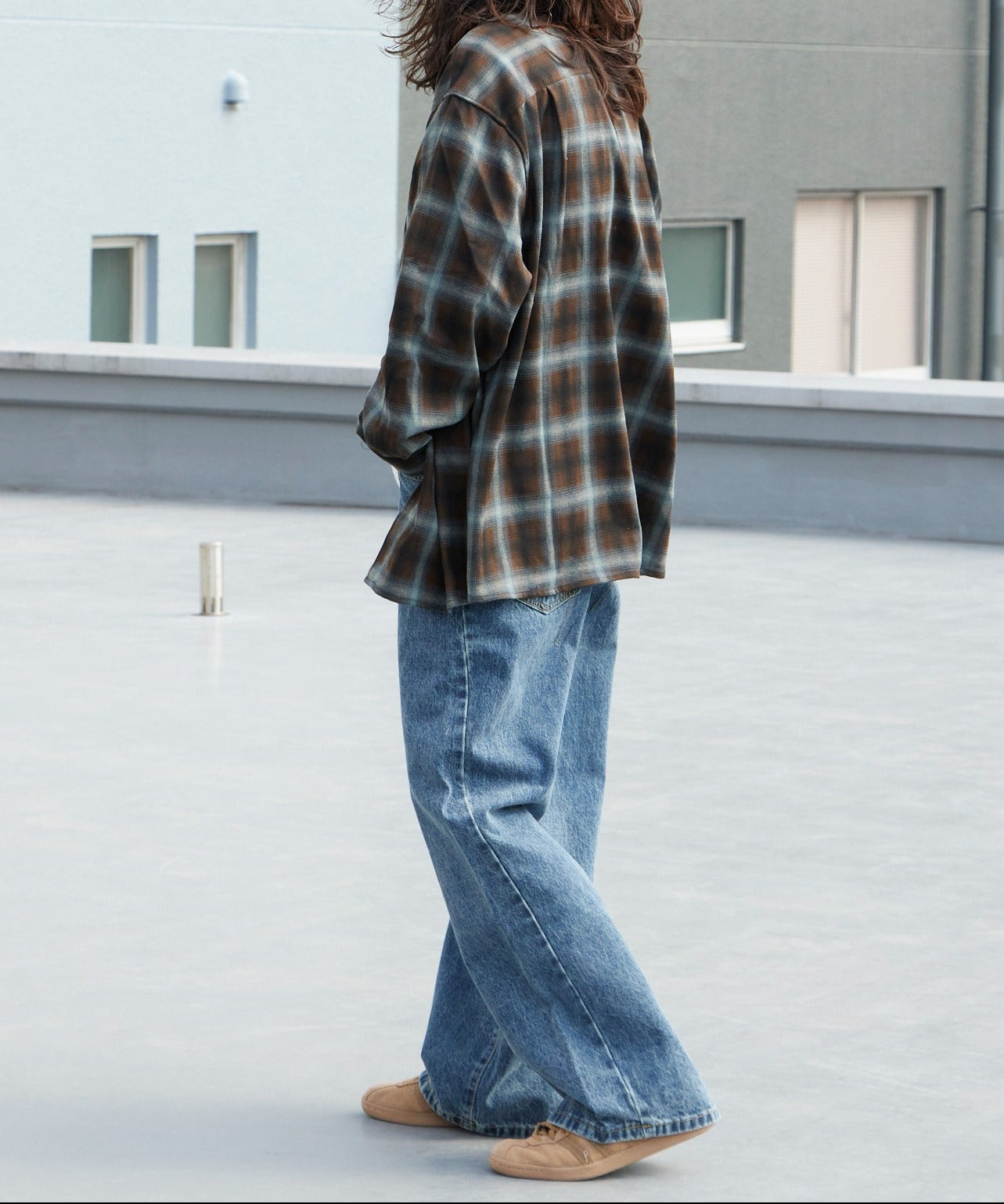 ALL RUNS / 5ポケット コットンワイドデニムパンツ