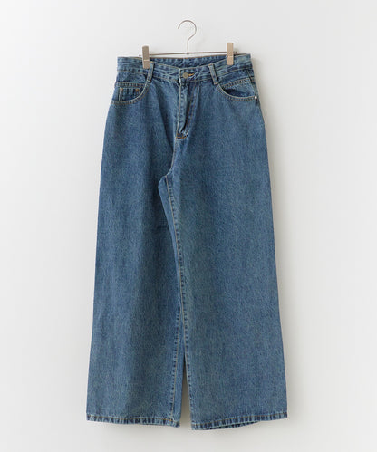 ALL RUNS / 5ポケット コットンワイドデニムパンツ