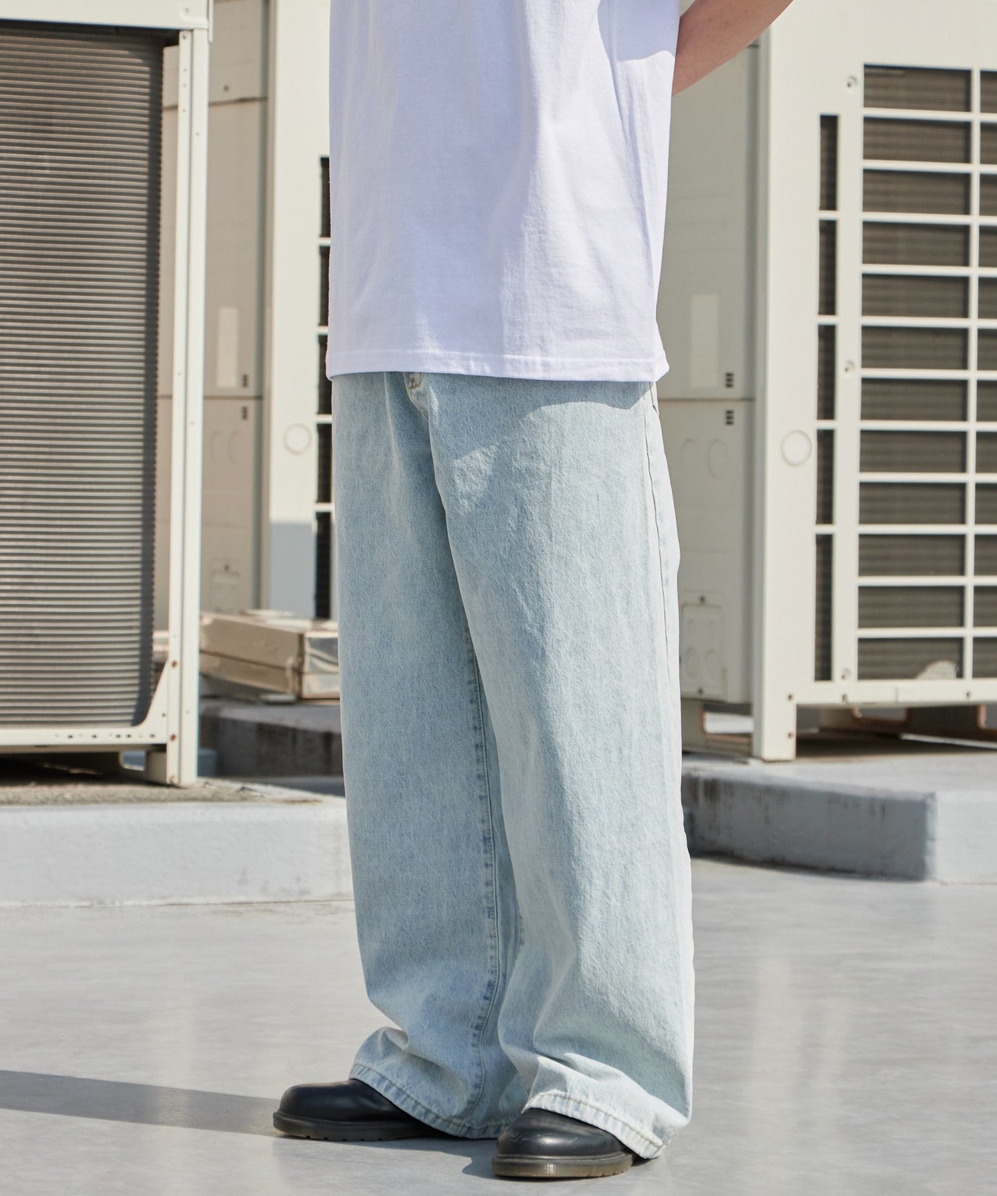 ALL RUNS / 5ポケット コットンワイドデニムパンツ