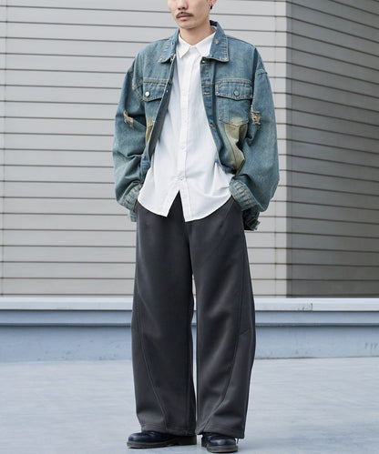 ALL RUNS / カーブシルエット イージースウェットパンツ