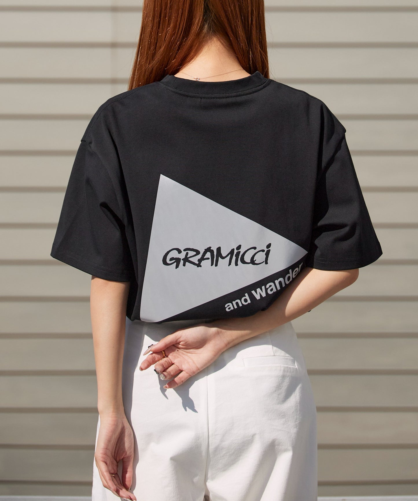 and wander × Gramicci / backprint S/S tee