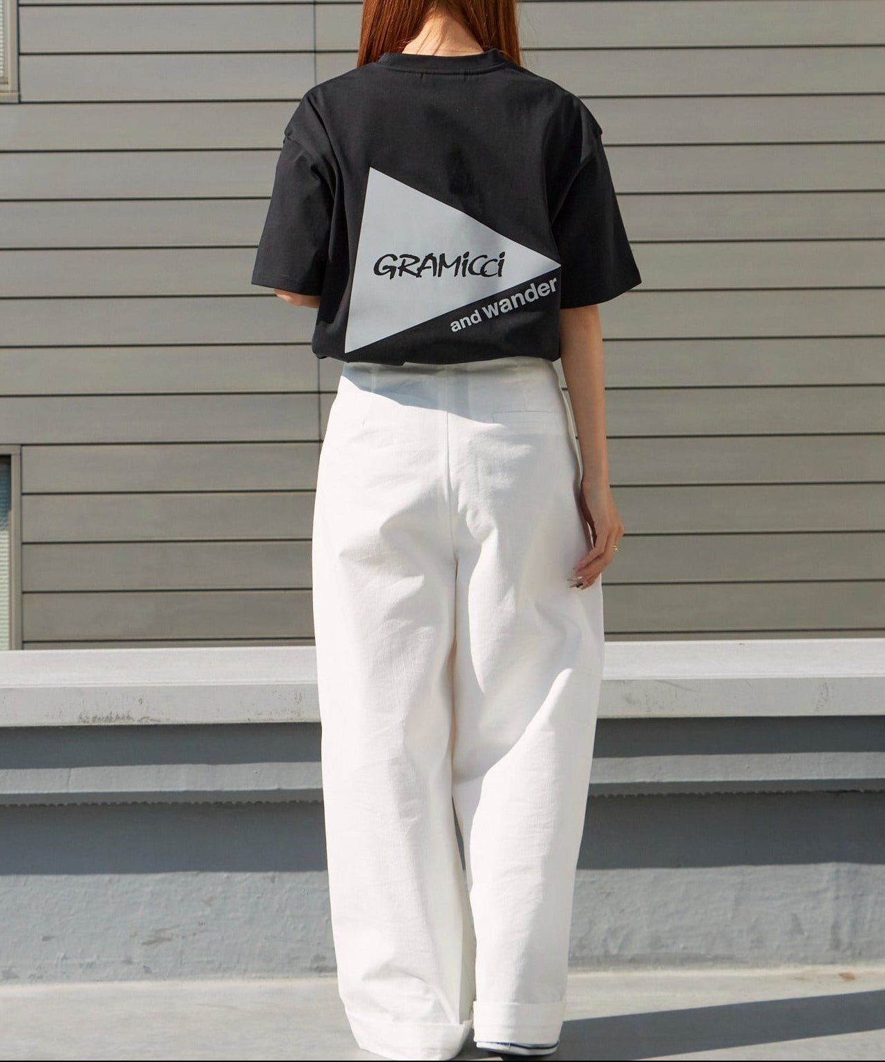 and wander × Gramicci / backprint S/S tee